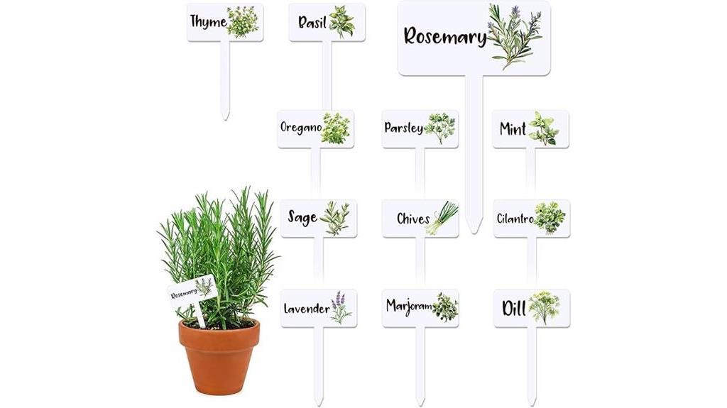 acrylic garden plant labels