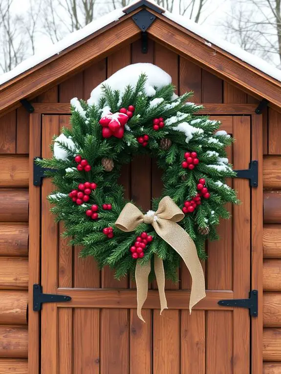 adorn door with wreaths