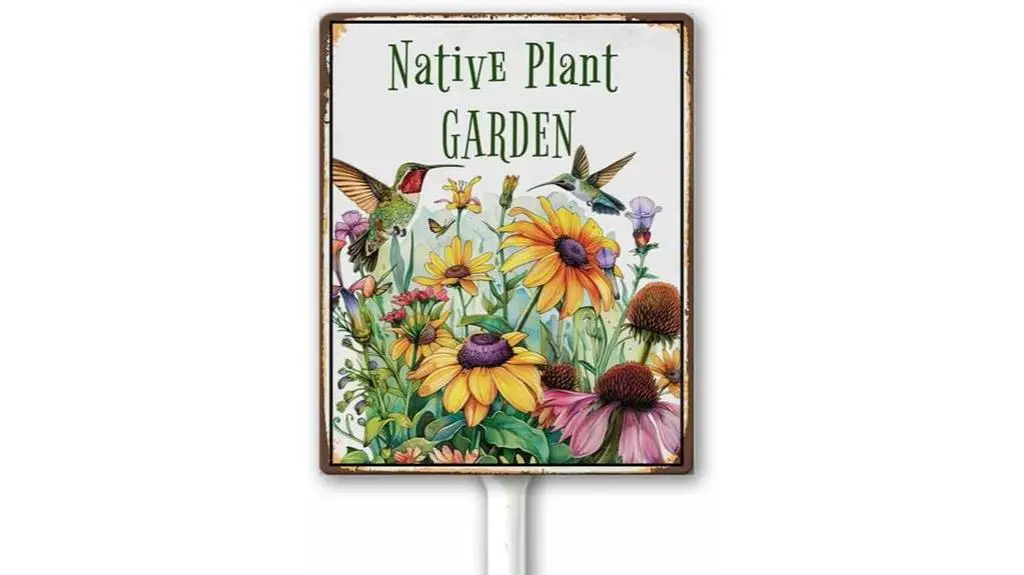 aluminum habitat garden sign