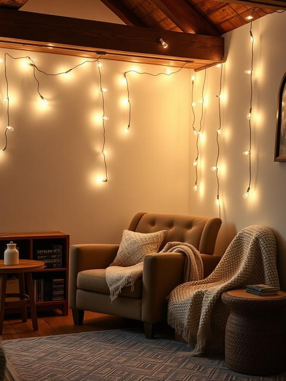 ambient glow with string lights