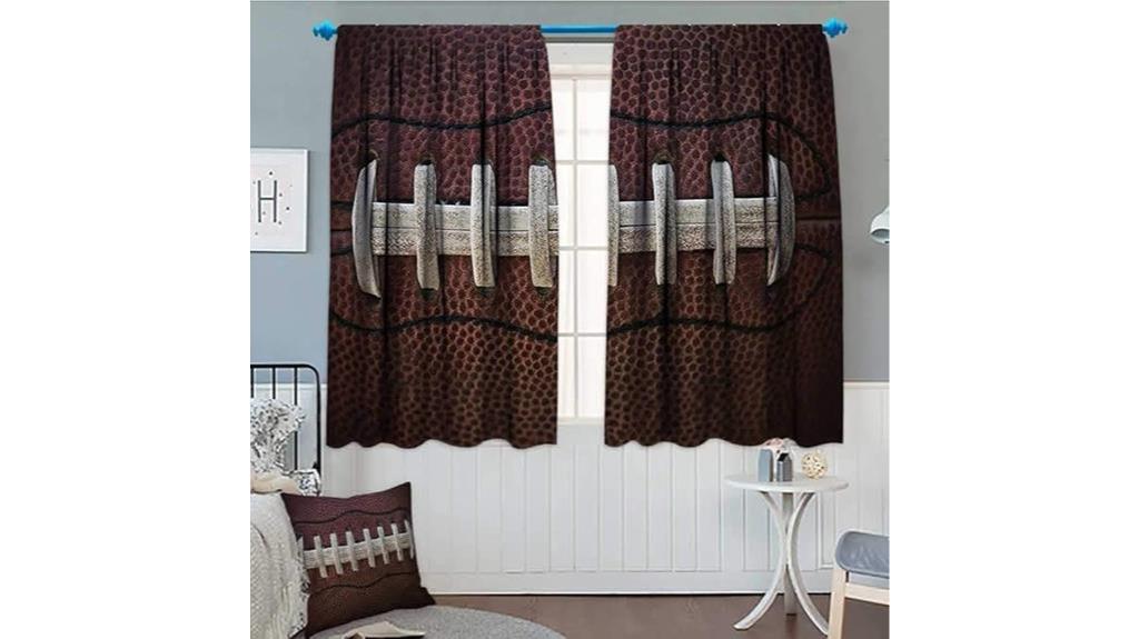 american football blackout curtain