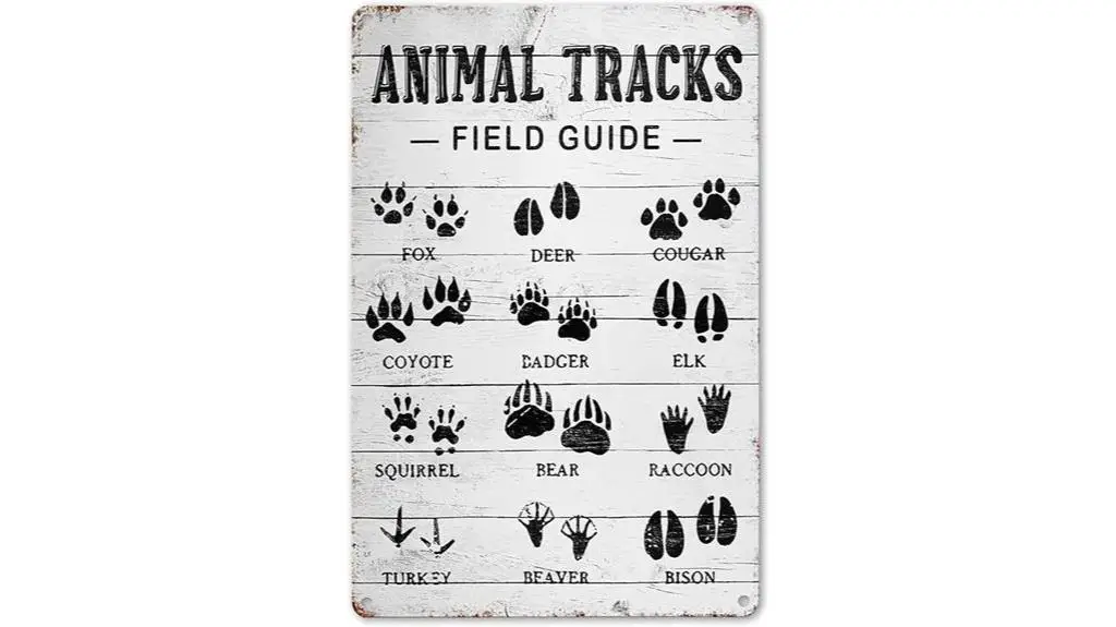 animal tracks cabin decor