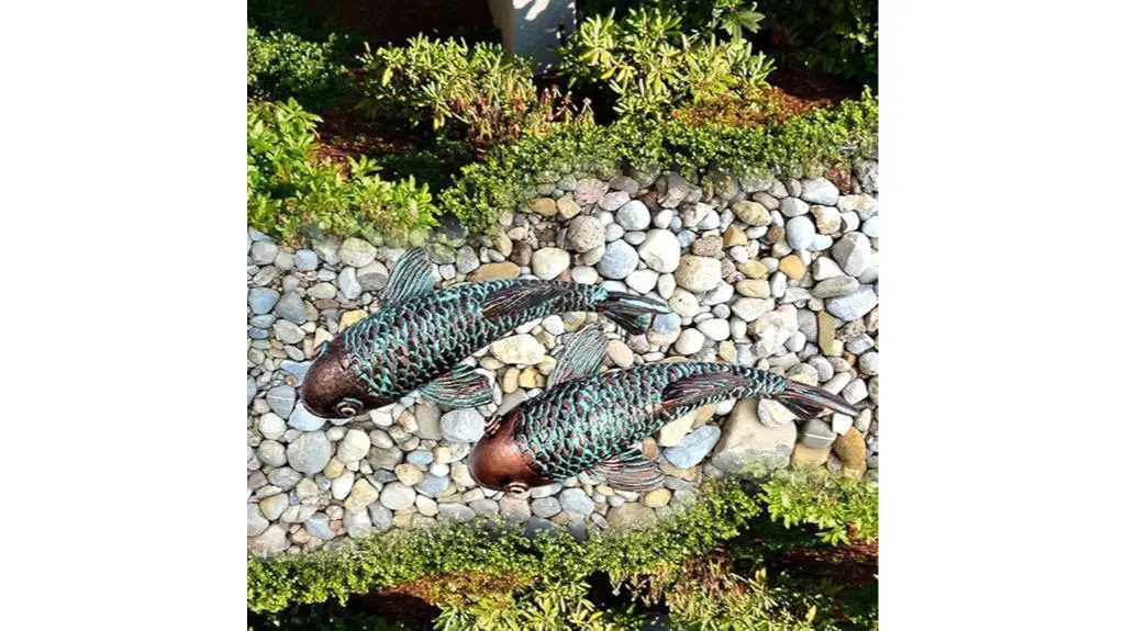 antique koi fish sculptures