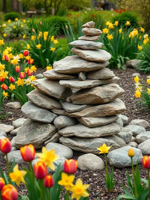 artful natural stone arrangements