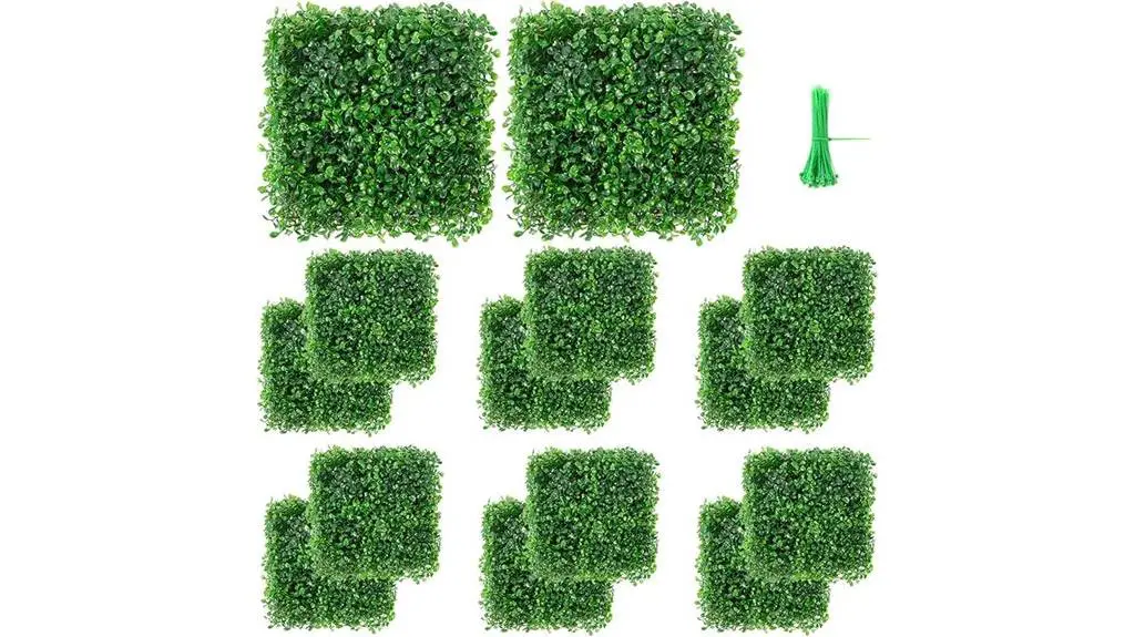 artificial boxwood hedges mat