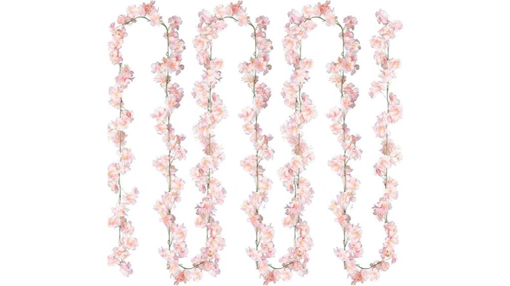 artificial cherry blossom garland