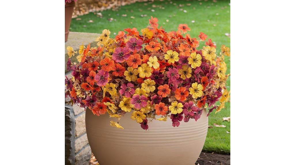 artificial fall flower decor