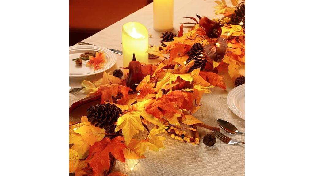 artificial fall garland decor