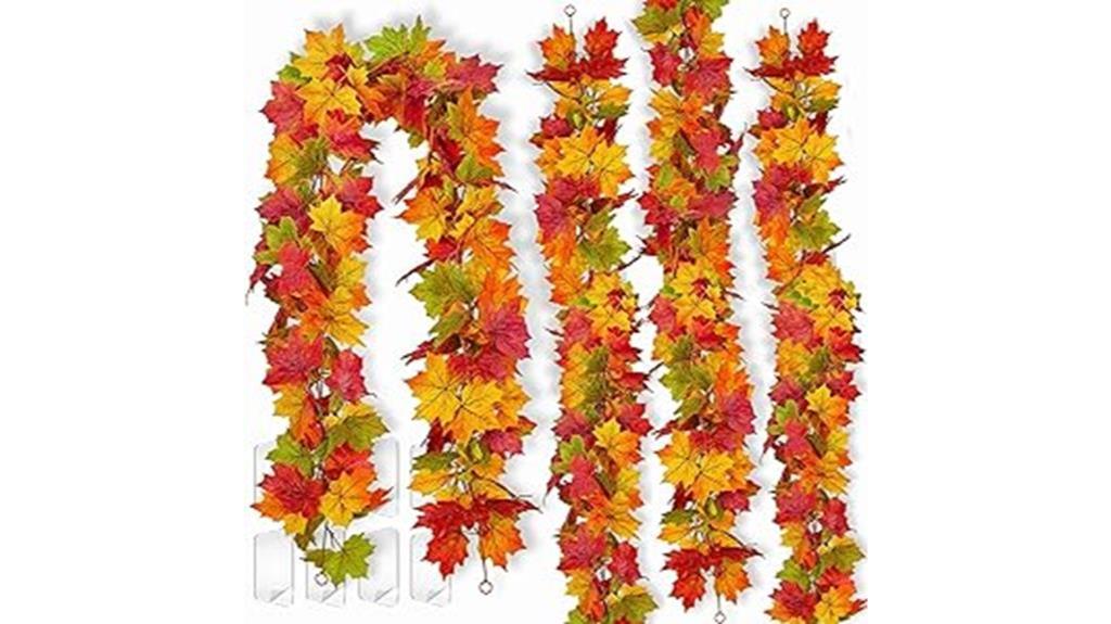 artificial fall leaf garland