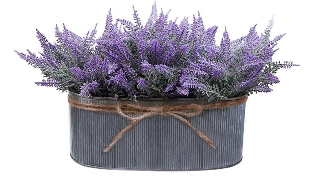 artificial lavender flower arrangement