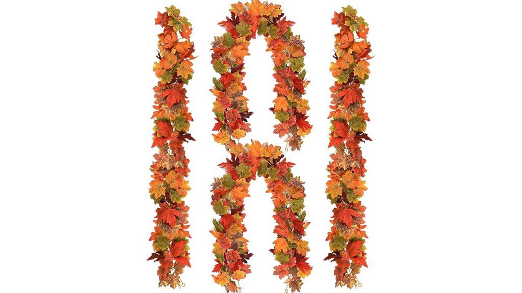 artificial maple leaf garland