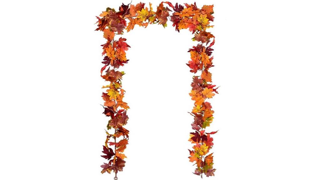 artificial maple leaf garland