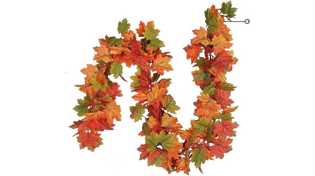 artificial maple leaf garland