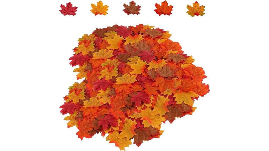 artificial maple leaves decor