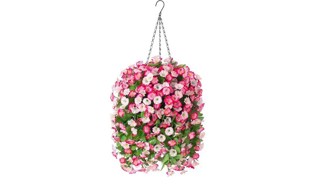 artificial morning glory baskets