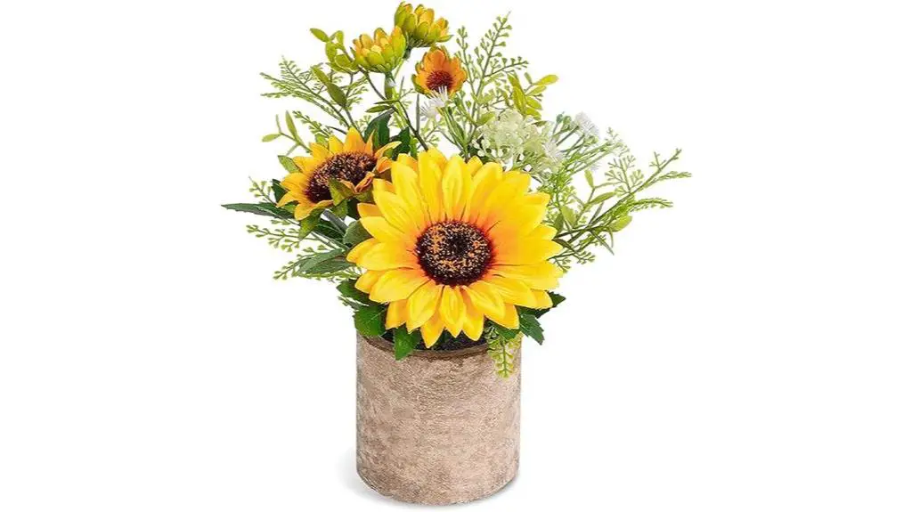 artificial sunflower home decor