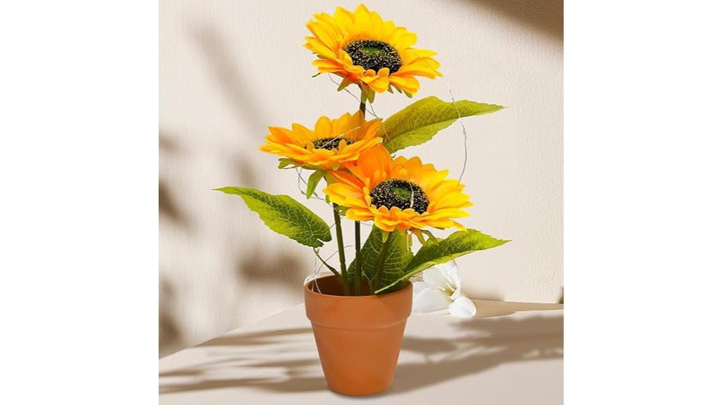 artificial sunflower home decor