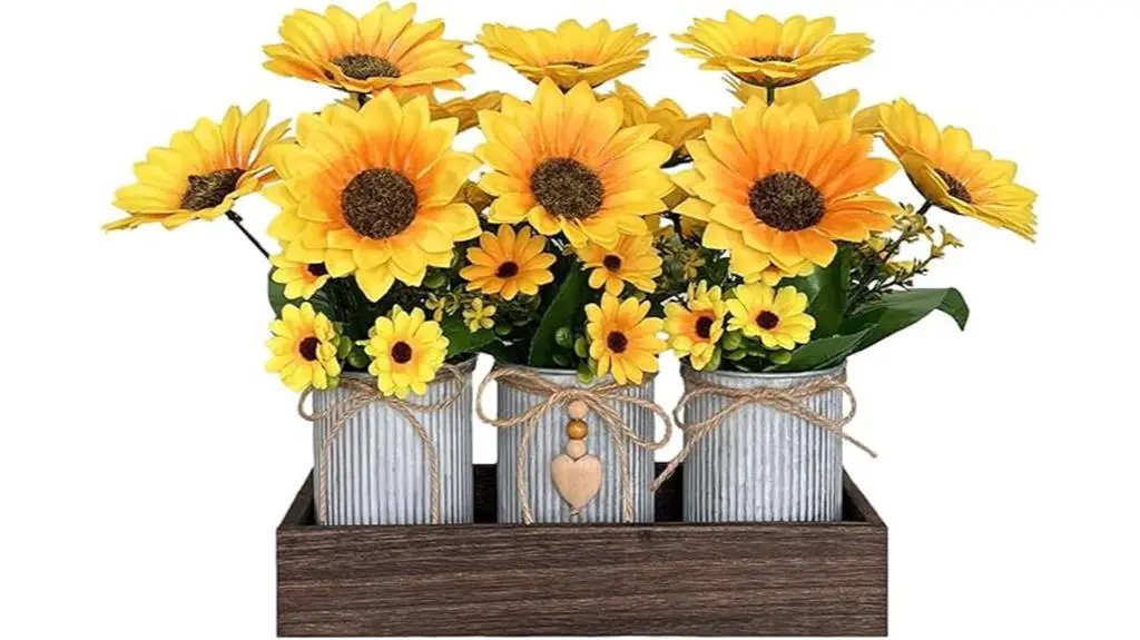 artificial sunflower home decor