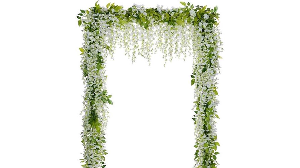 artificial wisteria flower garland