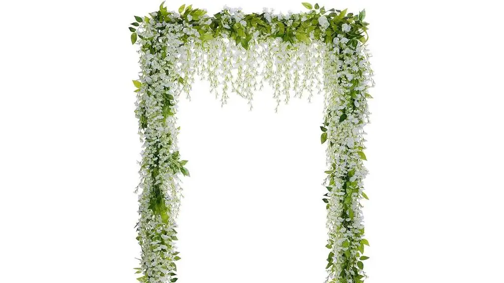 artificial wisteria flower garland