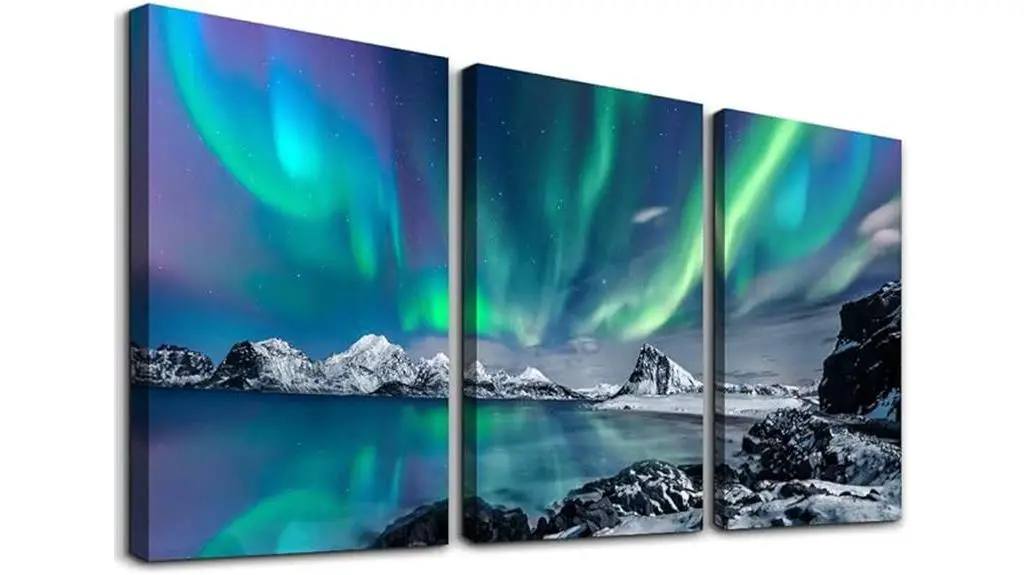 aurora scenery canvas set