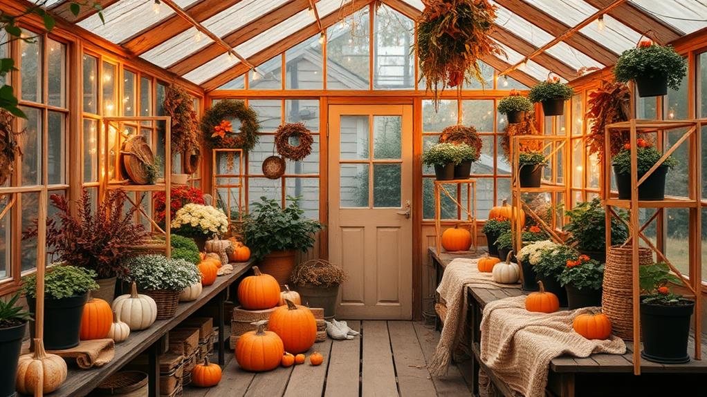 autumn aesthetics for greenhouses