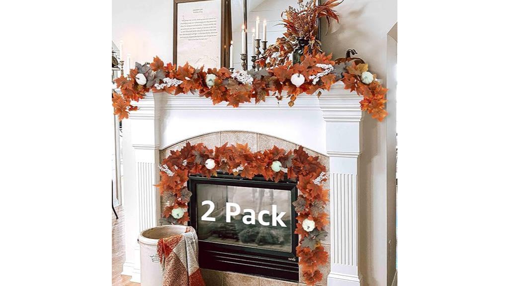 autumn decor pumpkin garland