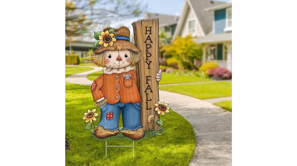 autumn decor yard sign