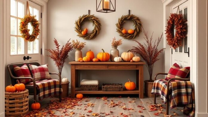 autumn entryway decor ideas