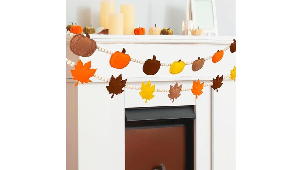 autumn felt pumpkin garland