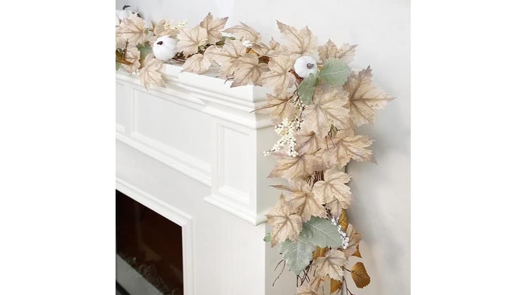 autumn maple leaves garland