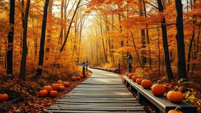 autumn pathway decor ideas