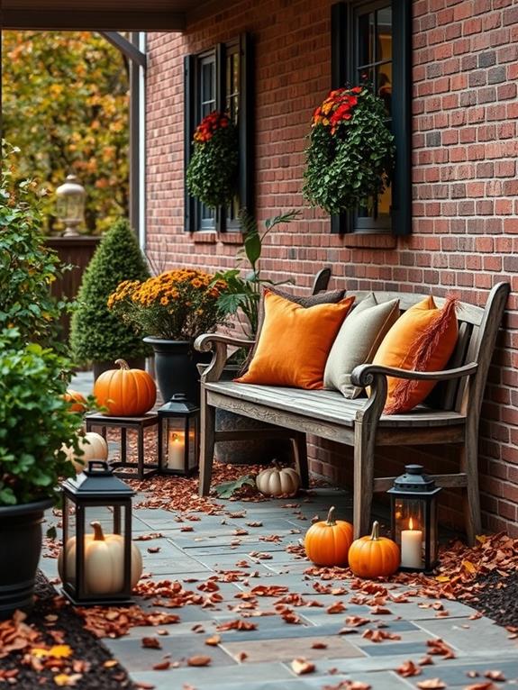 autumn pathway decorative accents