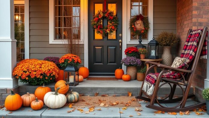 autumn porch decor ideas