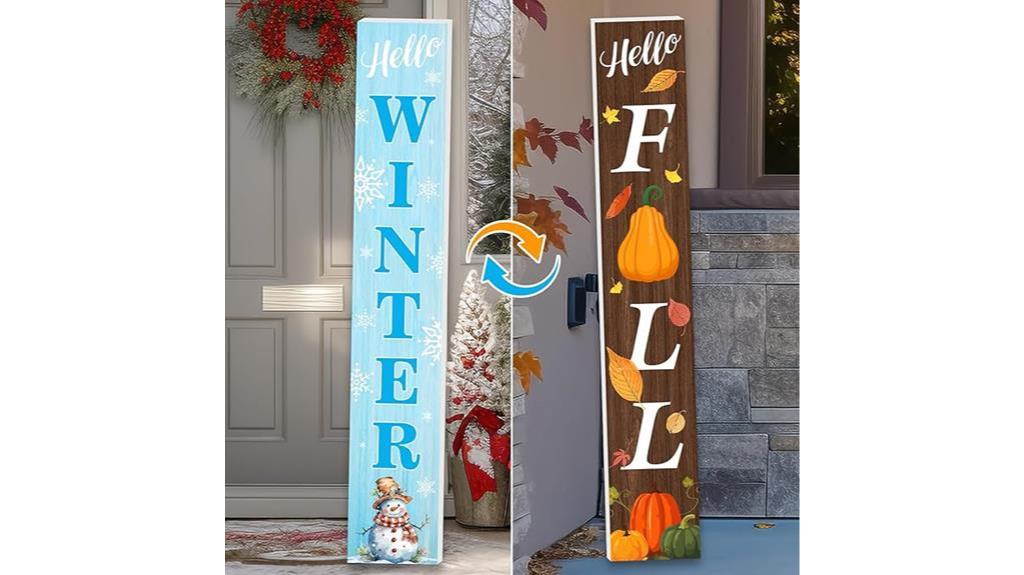 autumn porch sign decor