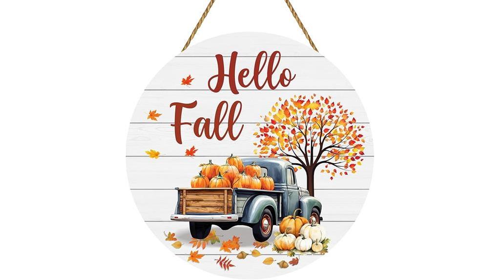 autumn thanksgiving truck decor