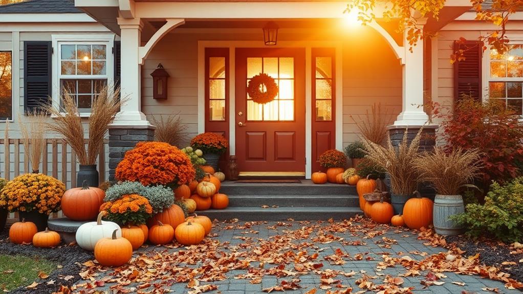 autumn themed driveway decorations selection