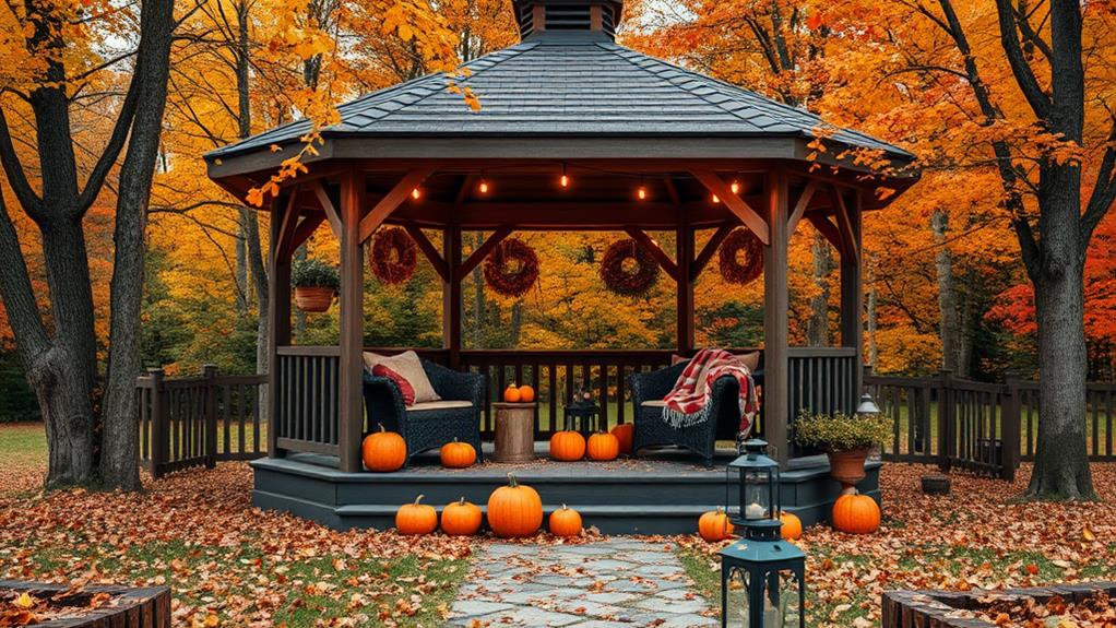 autumn themed gazebo decorations essentials