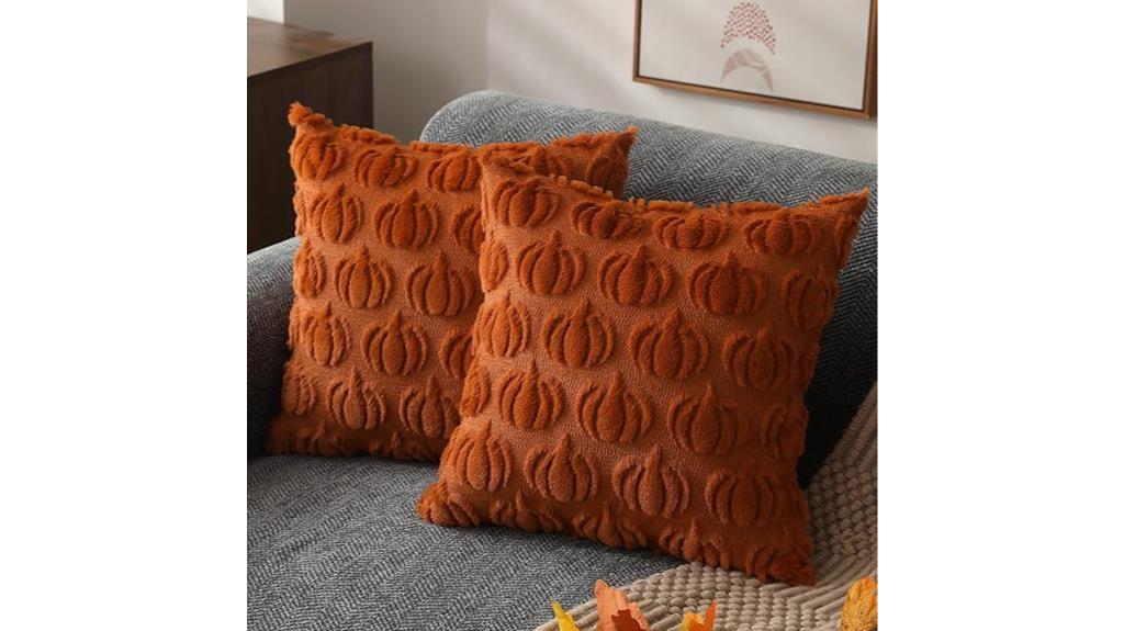 autumn themed pillow cover set