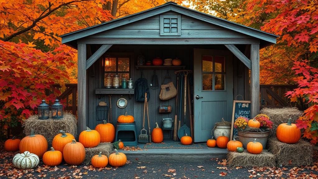 autumn themed shed decoration tips