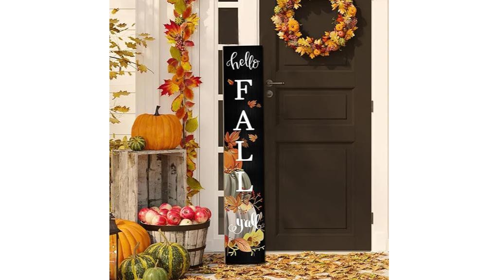 autumn welcome porch decor