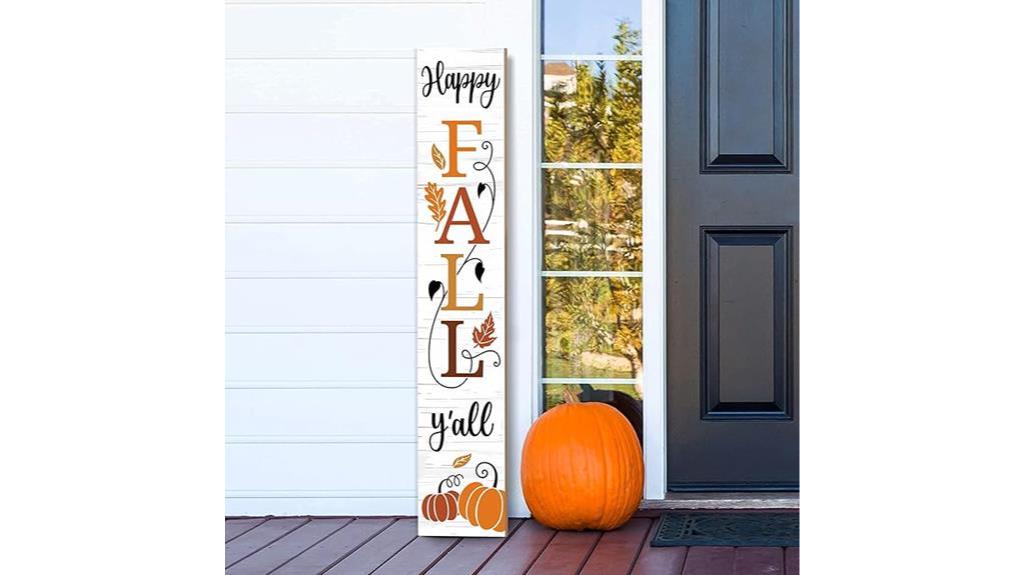 autumn welcome porch sign