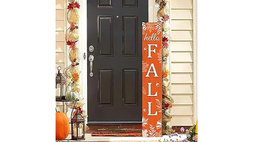 autumn welcome porch sign