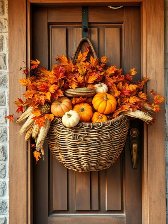 autumnal harvest decor display