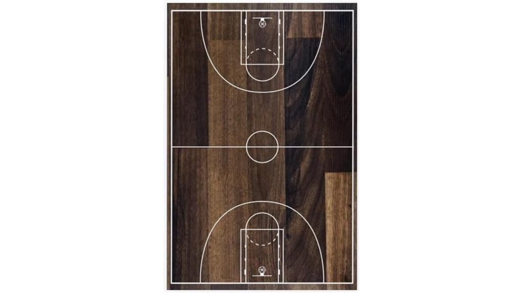 basketball court wall art