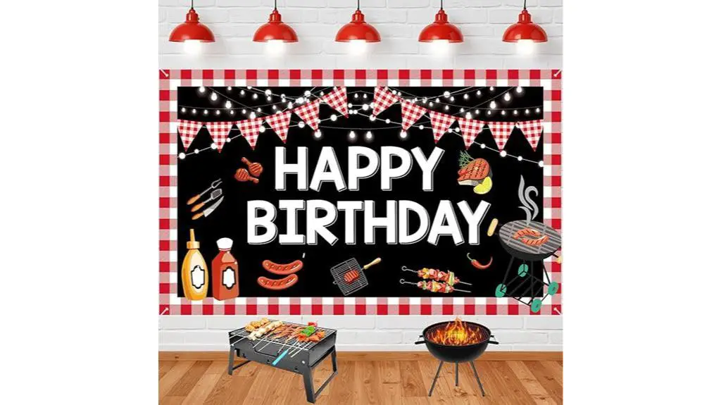 bbq birthday decorations banner