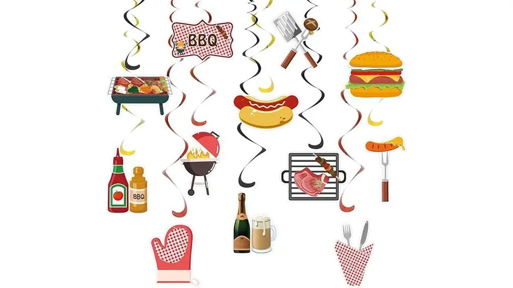 bbq party decor set