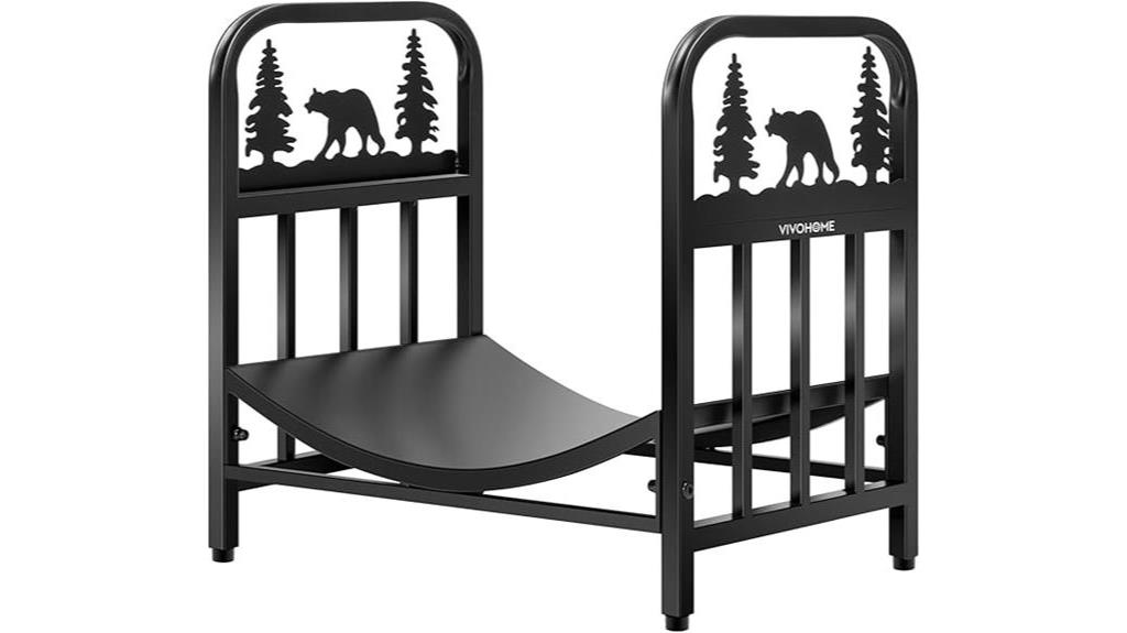 bear pattern log rack