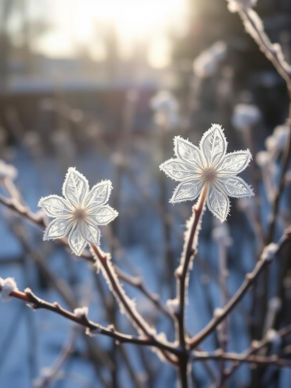 beautiful winter ice formations