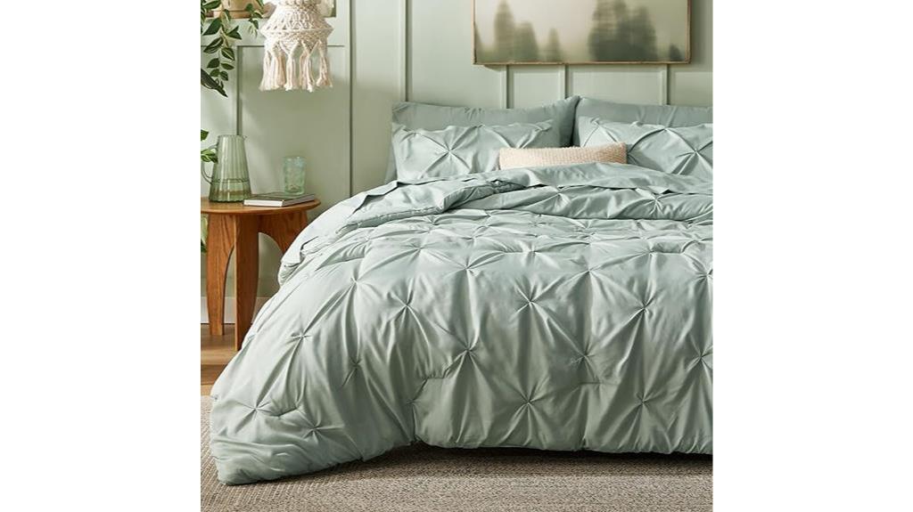 bedsure green comforter set